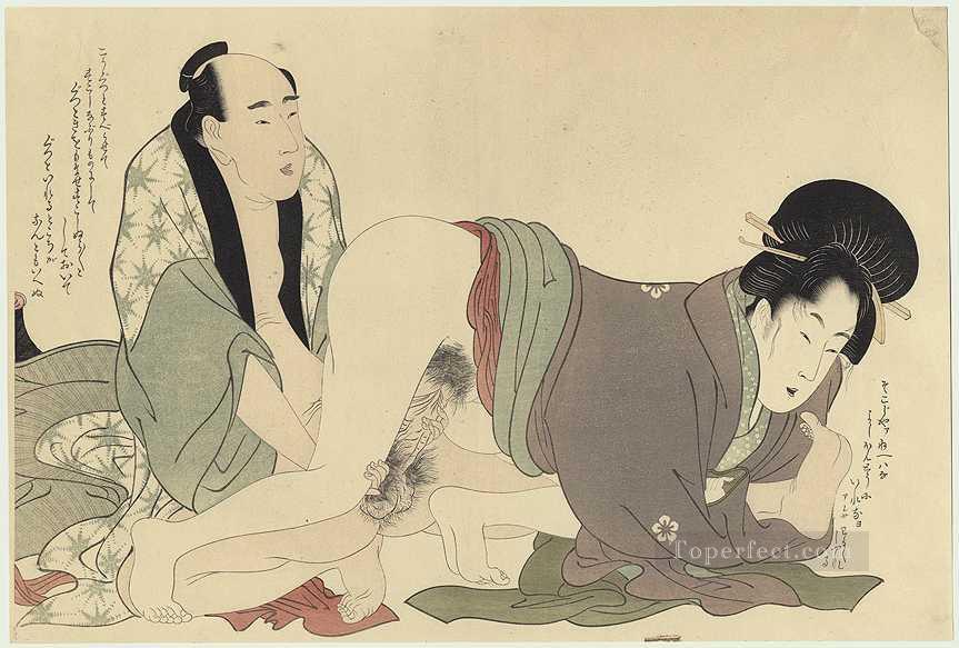 Prelude of desire Kitagawa Utamaro Sexual Oil Paintings